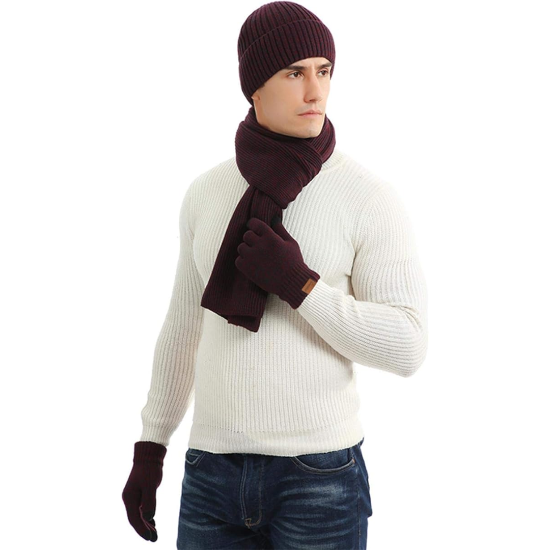 Heren Winter Beanie & Handschoenen Set - Victor