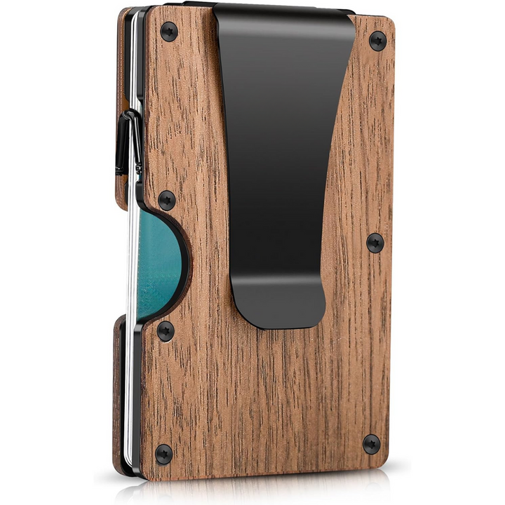 Dunne RFID-Blocking Portemonnee van Carbon Fiber met Geldclip - CarbonVault