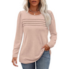 Trendy Plissé Lange Mouwen Tuniek Top - Sarah