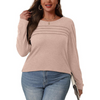 Trendy Plissé Lange Mouwen Tuniek Top - Sarah