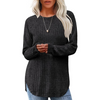 Loose Fit Crew Neck Sweater Tunic - Barbara