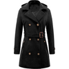 Dames Gewatteerde Wintertrenchcoat met Capuchon - Nina