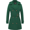 Dames Gewatteerde Wintertrenchcoat met Capuchon - Nina