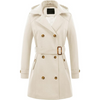 Dames Gewatteerde Wintertrenchcoat met Capuchon - Nina