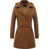 Dames Gewatteerde Wintertrenchcoat met Capuchon - Nina