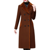 Dubbelbreasted Midi Wol Peacoat - Denise