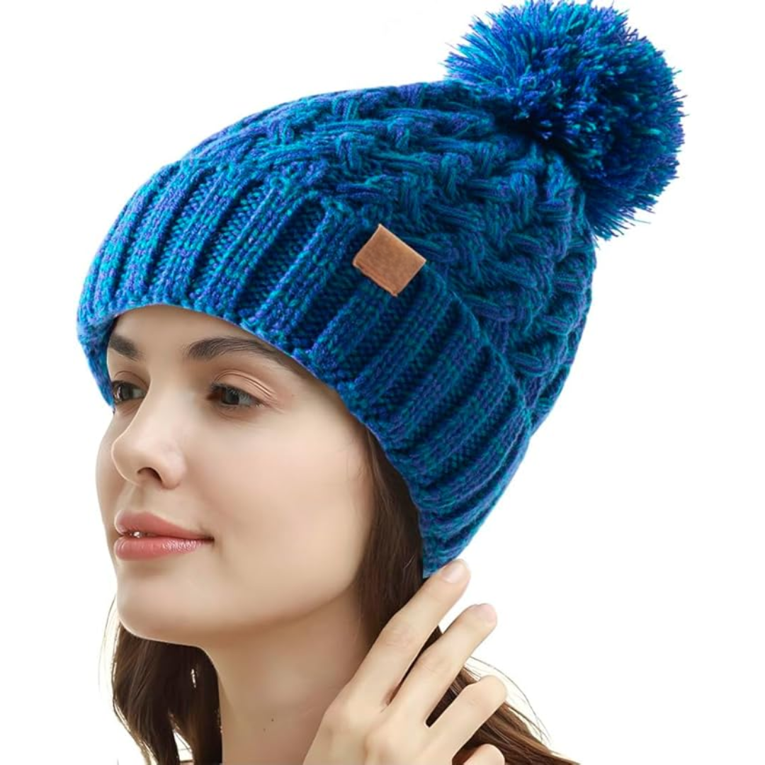 Comfortabele Winter Pom Beanie - Yvonne