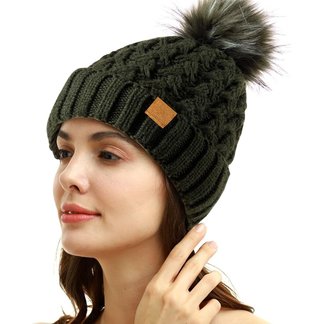 Comfortabele Winter Pom Beanie - Yvonne