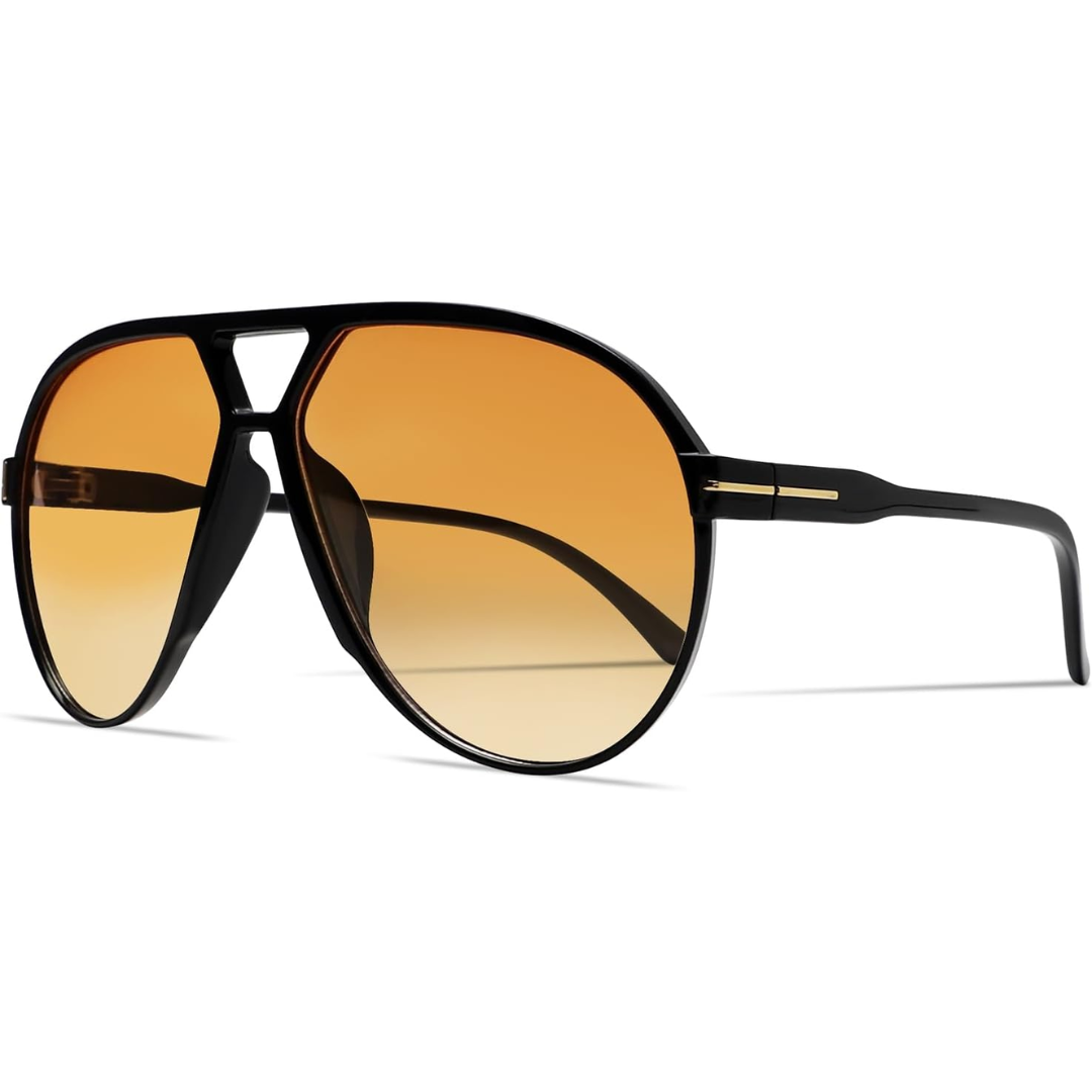 Retro Oversized Aviator Zonnebril - Amara