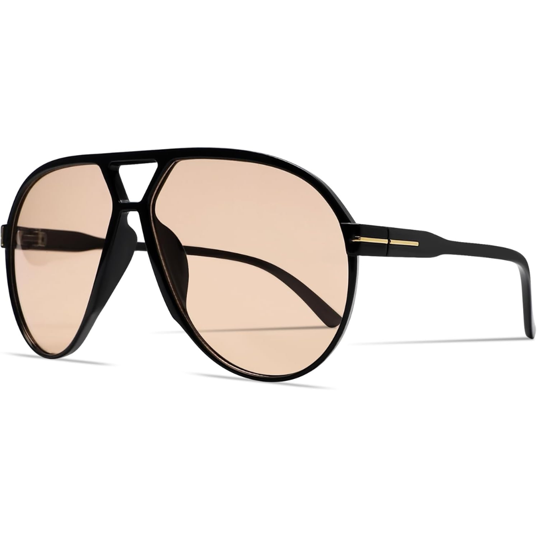 Retro Oversized Aviator Zonnebril - Amara