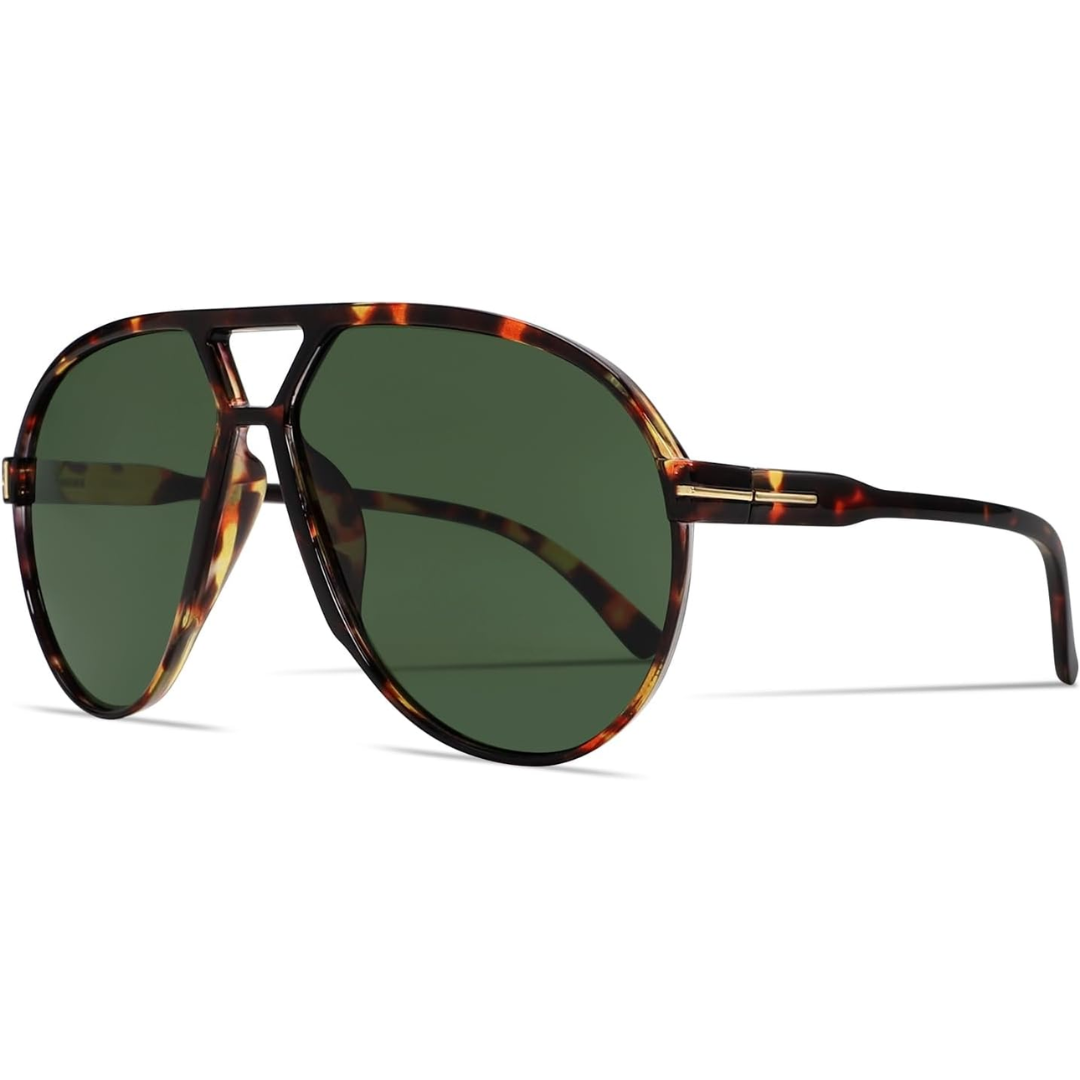 Retro Oversized Aviator Zonnebril - Amara