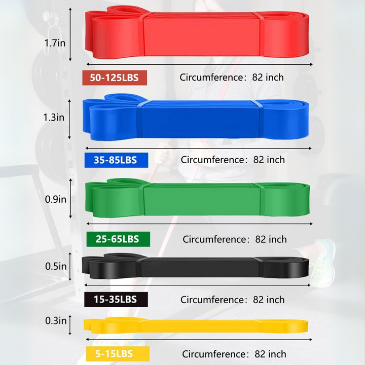 Weerstand Pull-Up Assistentie Bands Set