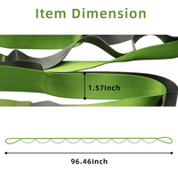 Yoga Stretch Band met 12 Lussen