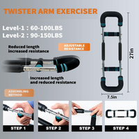 Twister Arm Exerciser - Verstelbare Spring Workout Bar