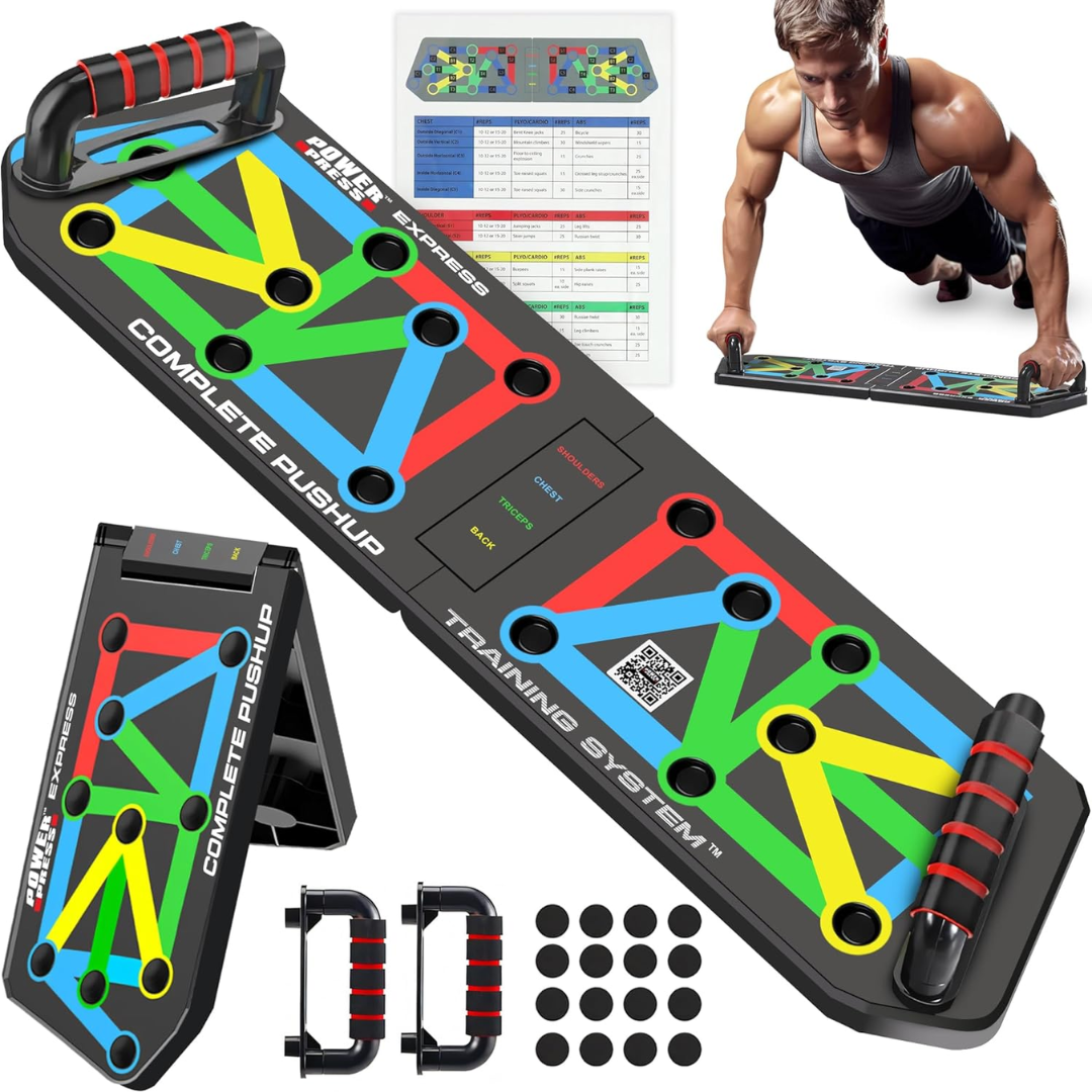 Vouwbare Push-Up Board met Kleurgecodeerde Combinatieposities