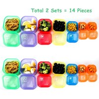 Portiecontrole Dozen (14-delige Set) - 21 Day Fix voor Gewichtsverlies