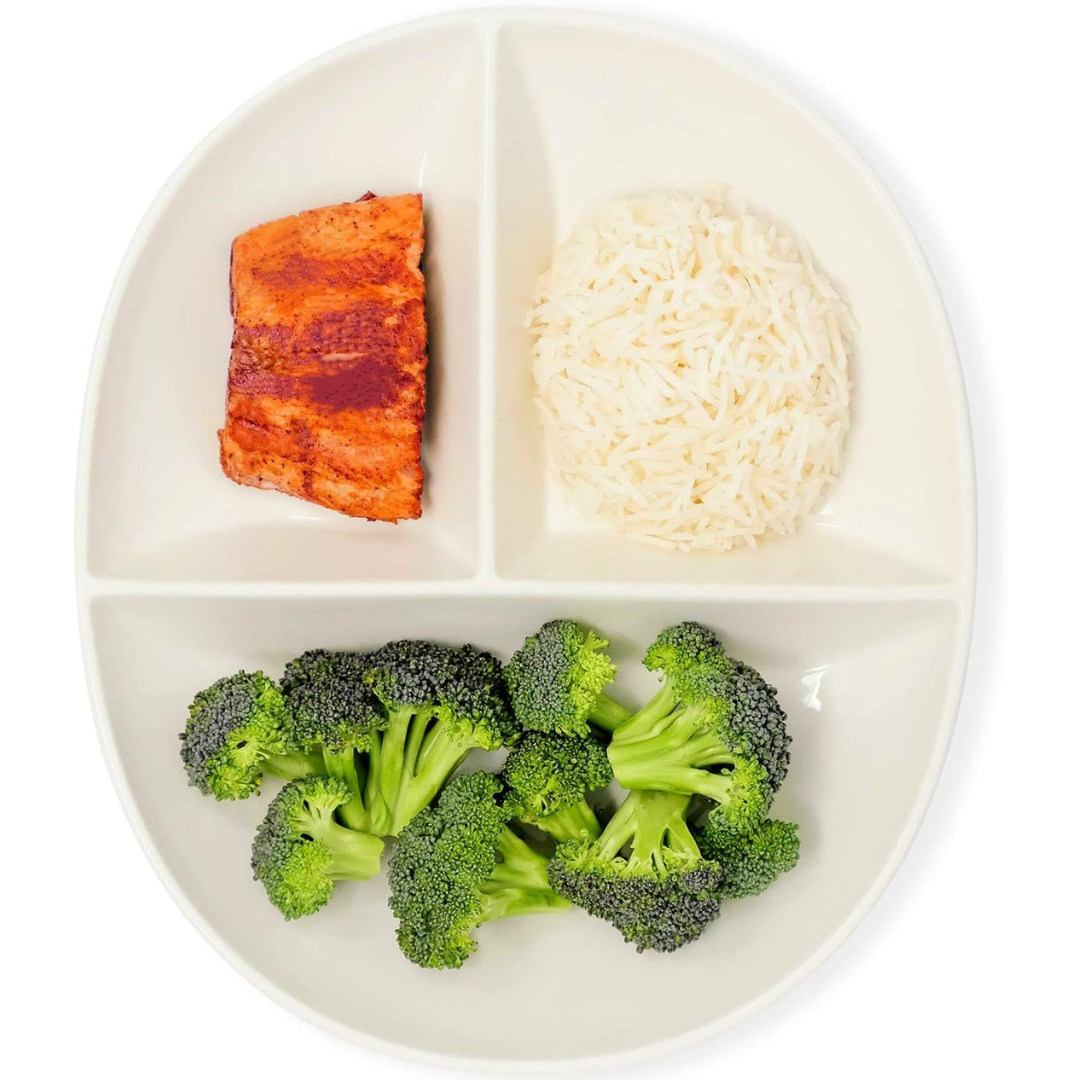 Portion Control Bord voor Diabetische & Bariatrische Dieet - Porselein