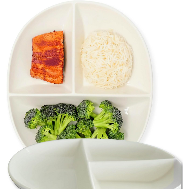 Portion Control Bord voor Diabetische & Bariatrische Dieet - Porselein