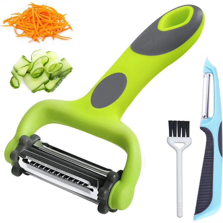 3-in-1 Groente Schiller met Julienne Mes