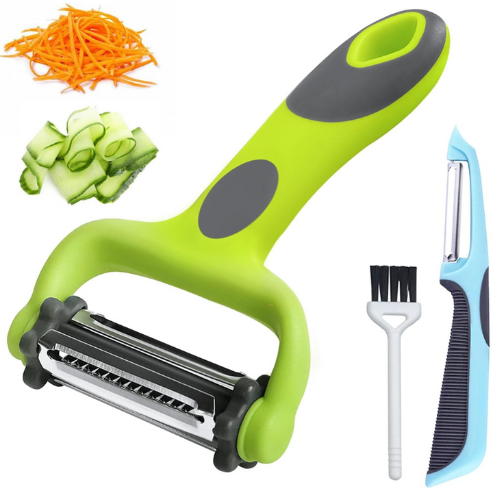 3-in-1 Groente Schiller met Julienne Mes