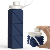 Opvouwbare Siliconen Fles – 610ml, Lekvrij & Draagbaar