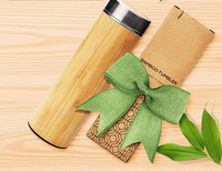 Geïsoleerde Premium Bamboe Loose Leaf Thee Infuser Fles - 500ml