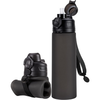 Inklapbare 600 ml Silicone Waterfles - Lekvrij & BPA-vrij