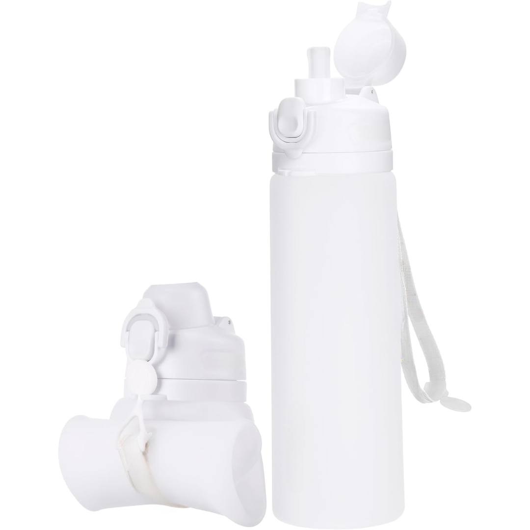 Inklapbare 600 ml Silicone Waterfles - Lekvrij & BPA-vrij