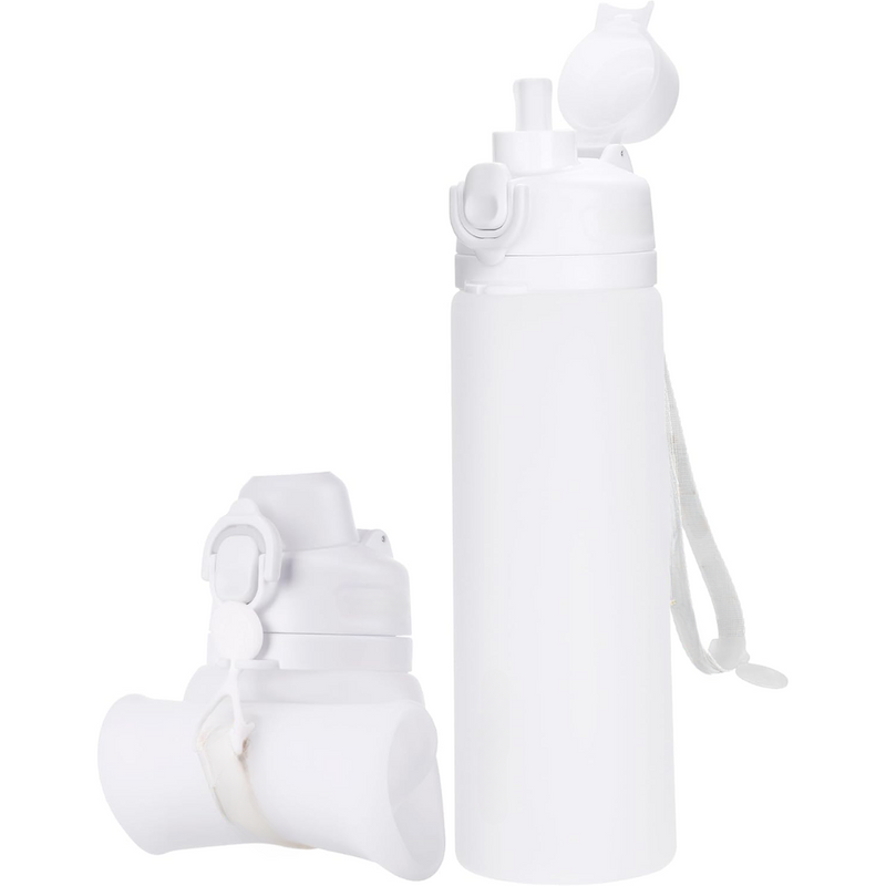 Inklapbare 600 ml Silicone Waterfles - Lekvrij & BPA-vrij