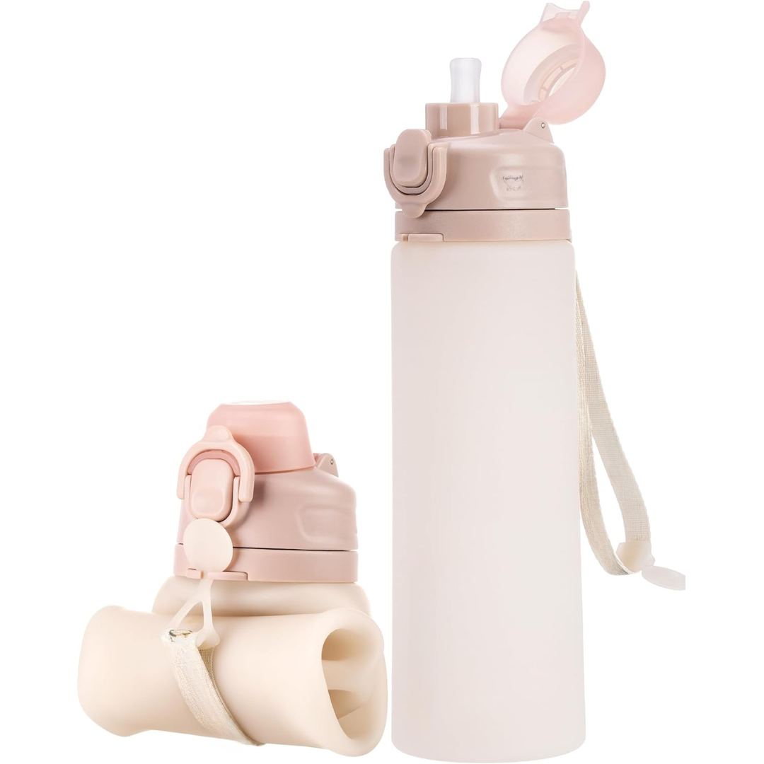 Inklapbare 600 ml Silicone Waterfles - Lekvrij & BPA-vrij