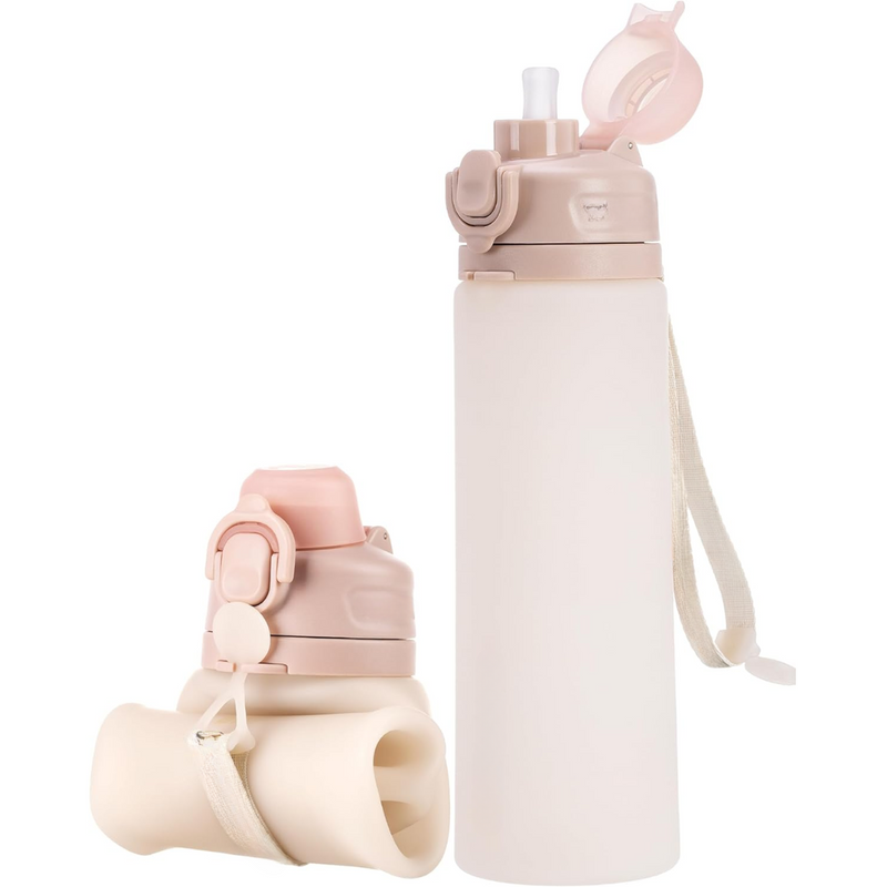 Inklapbare 600 ml Silicone Waterfles - Lekvrij & BPA-vrij