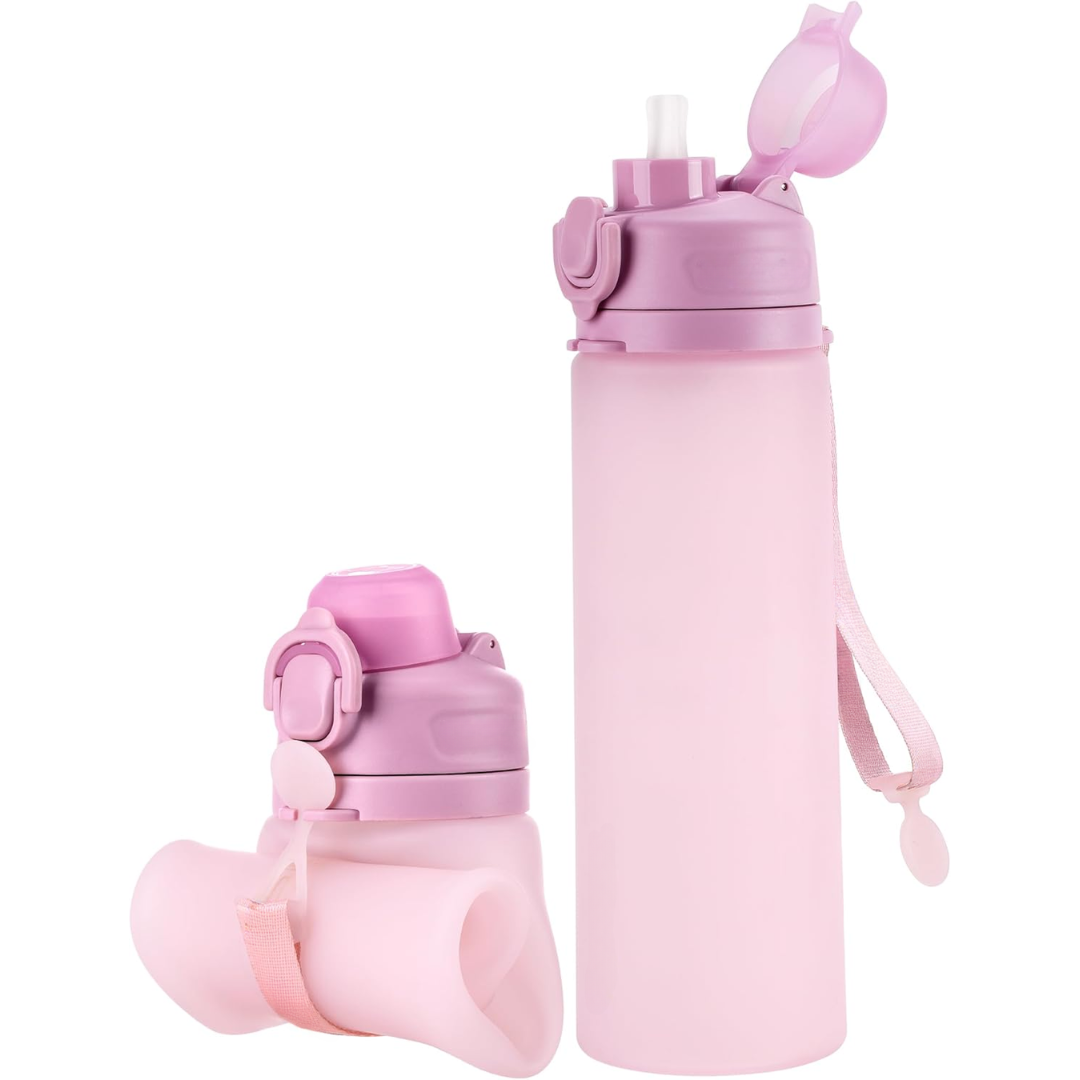 Inklapbare 600 ml Silicone Waterfles - Lekvrij & BPA-vrij