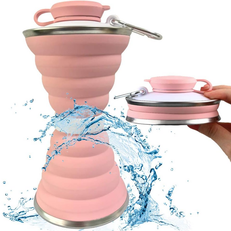 Inklapbare Waterfles met Carabiner