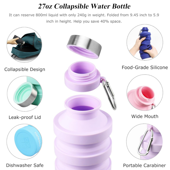 Opvouwbare Schokbestendige Waterfles