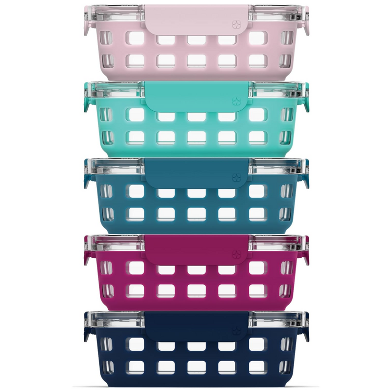 180 ml Glazen Maaltijd Prep Set – 5-Pack met Luchtdichte Deksel