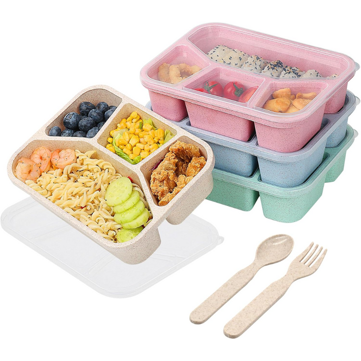 4-Pack Bento Snackdozen – 4 Compartimenten