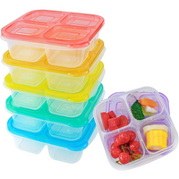 6-Pack Herbruikbare Bento Box Maaltijd Prep Set