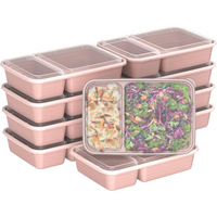 20-delige herbruikbare 2-compartiment voedselcontainers