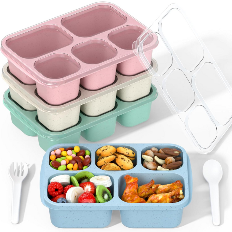 Bento Box Maaltijd Prep Containers - 4-Pack