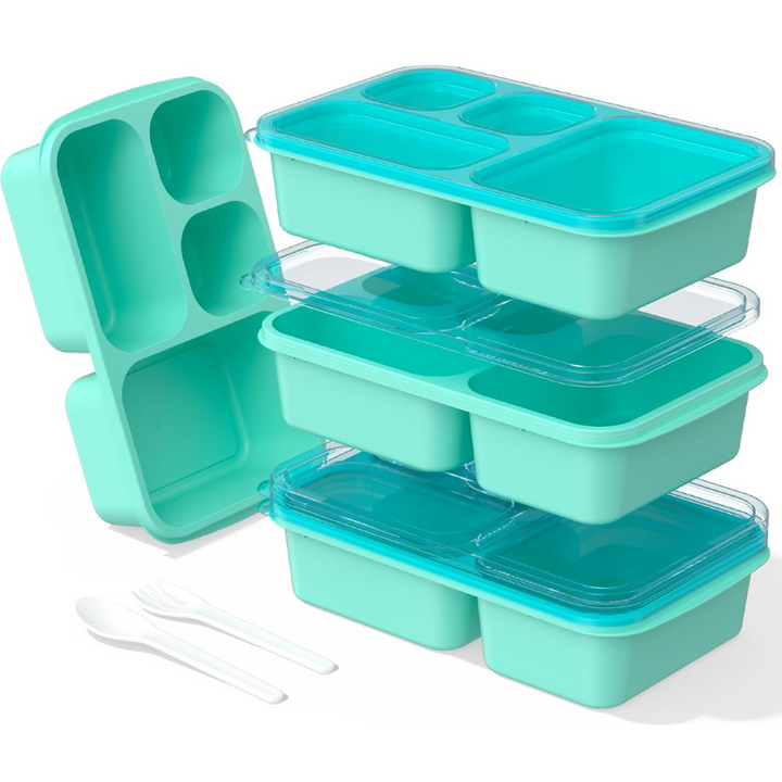 Bento Box Maaltijd Prep Containers - 4-Pack