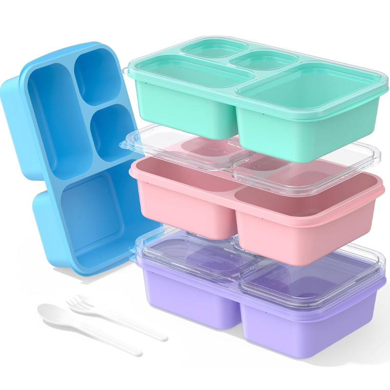 Bento Box Maaltijd Prep Containers - 4-Pack