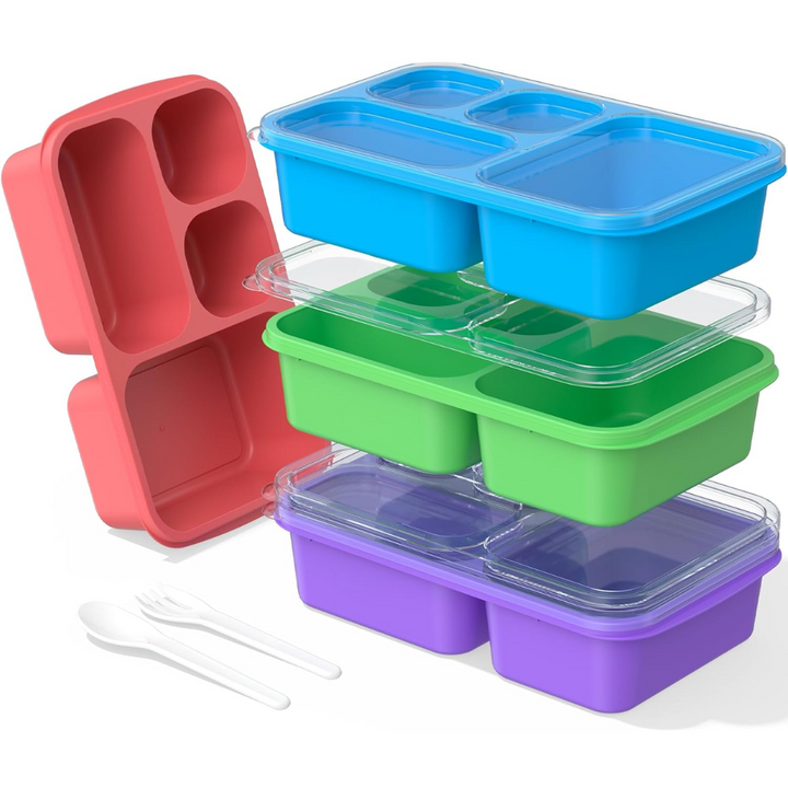 Bento Box Maaltijd Prep Containers - 4-Pack