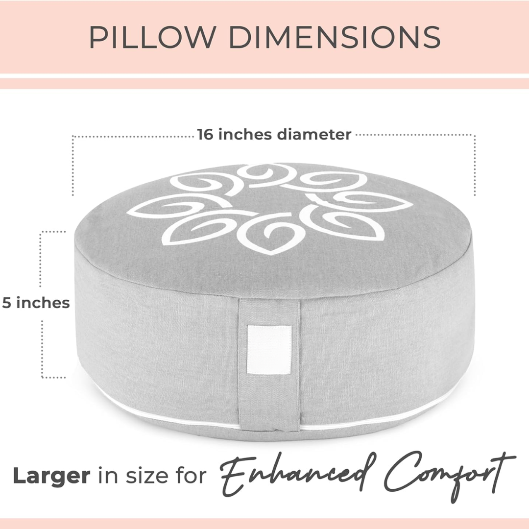 Premium Rond Boekweit Meditatiekussen – 40 cm