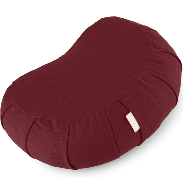 Curved Organic Cotton Meditatiekussen met Wasbare Cover