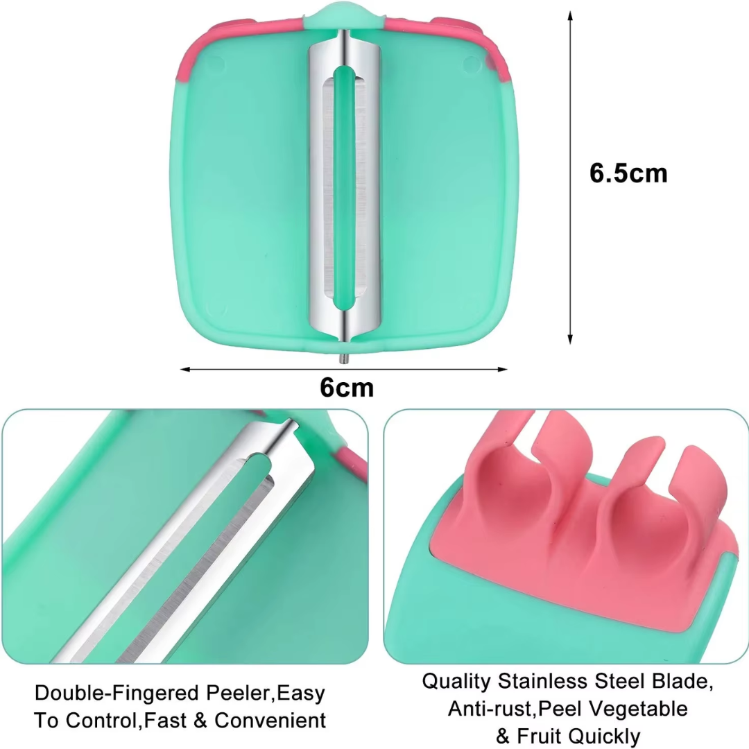 4-delige Vinger Groenten Schiller Set