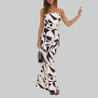 Strapless Maxi-jurk met Luchtige Pasvorm – Jade