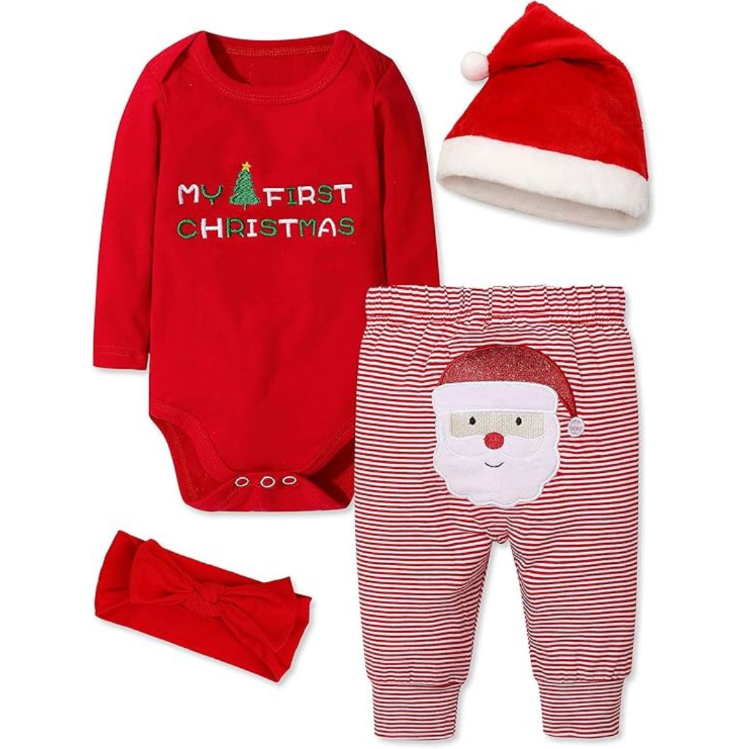 Baby’s Eerste Kerstoutfit - TinyHoliday