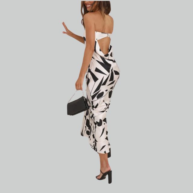 Strapless Maxi-jurk met Luchtige Pasvorm – Jade