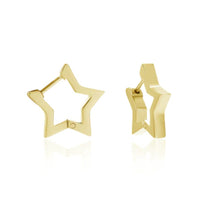 Vardi Dante™ Gouden Ster Hoepeloorbellen | Trendy & Speels