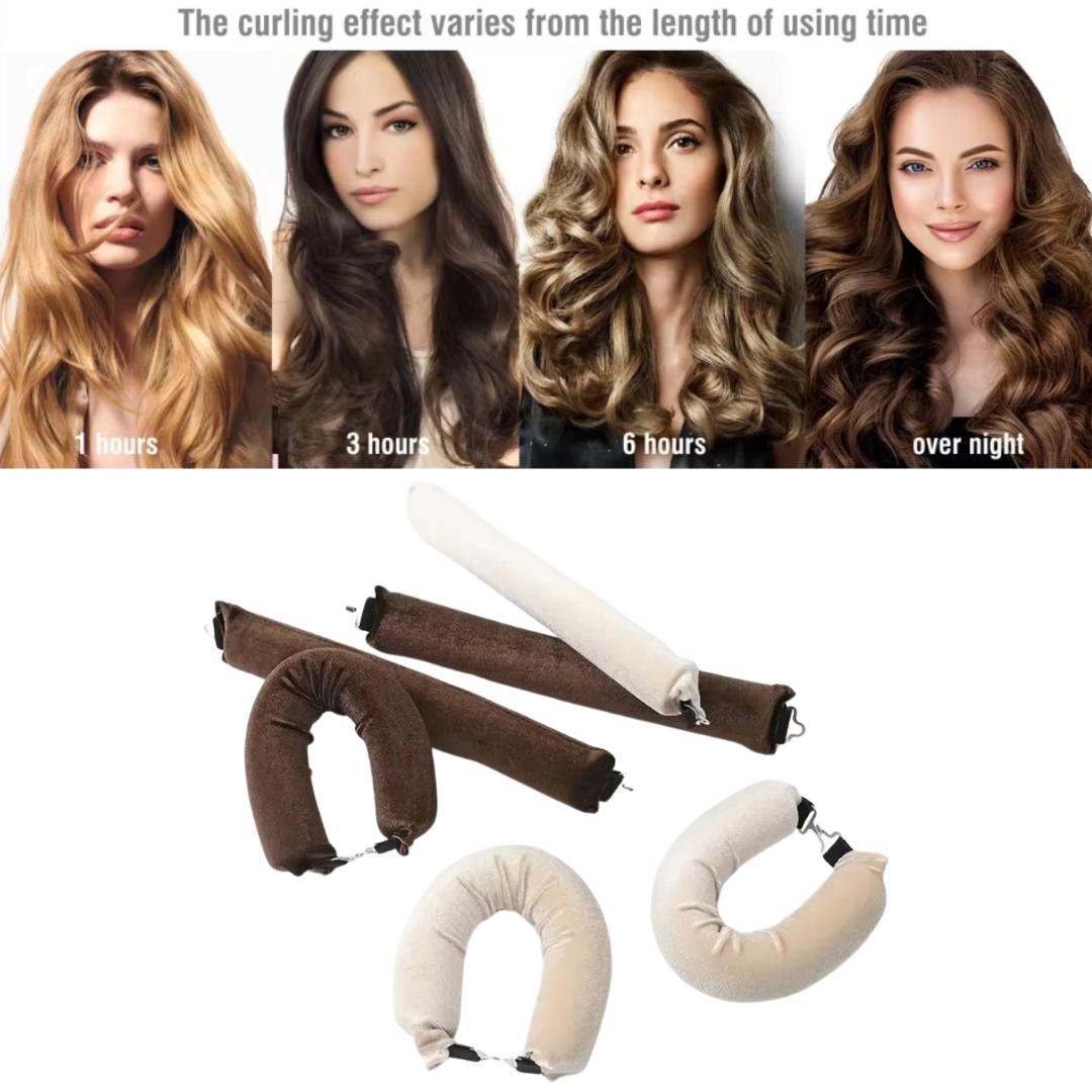 Heatless Hair Curler Set - Zachte Krullen Terwijl Je Slaapt